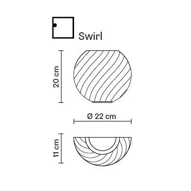 Настенный светильник Fabbian Swirl D82 D98 00