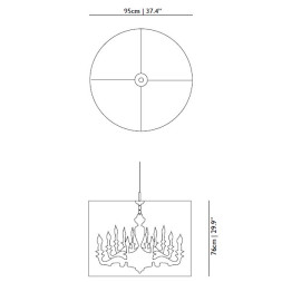 Подвесной светильник MOOOI Light shade shade 95 MOLAC-D95-A + MOLLS-D95