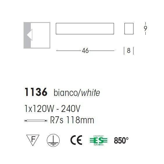 Настенный светильник Linea Light Curve 1136