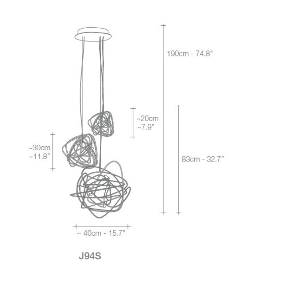 Подвесной светильник Terzani Doodle J94S L6 C8