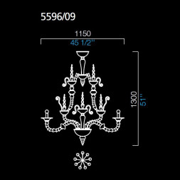 Люстра Barovier&amp;Toso Dhamar 5596/09/BB