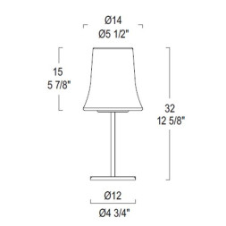 Настольная лампа Leucos CLOCHE T 0004056