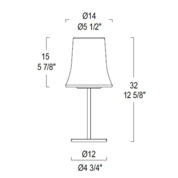 Настольная лампа Leucos CLOCHE T 0004056