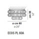 Потолочный светильник Vistosi Ecos PL 60A E27 BC CR