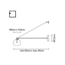 Бра Fabbian Beluga Colour D57 D03 04