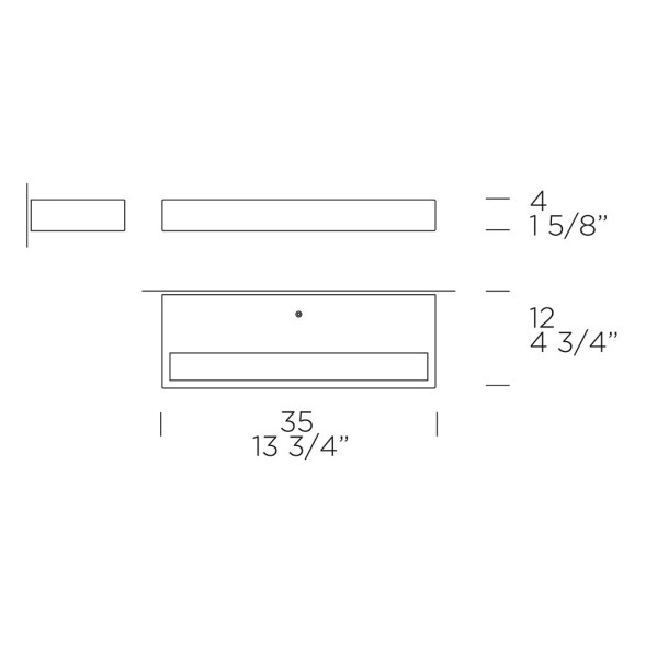 Настенный светильник iTRE Alias P 35 white 0001923