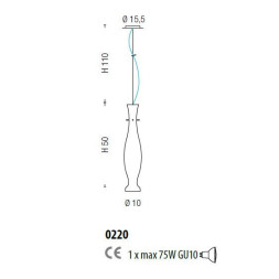 Подвесной светильник Sylcom Diva 0220 AS