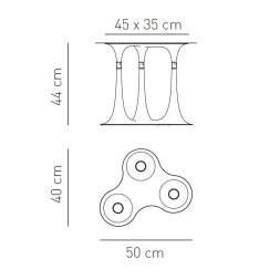 Потолочный светильник Axo Light Nafir PL NAFIR 3 PLNAFIR3ROBCGU1