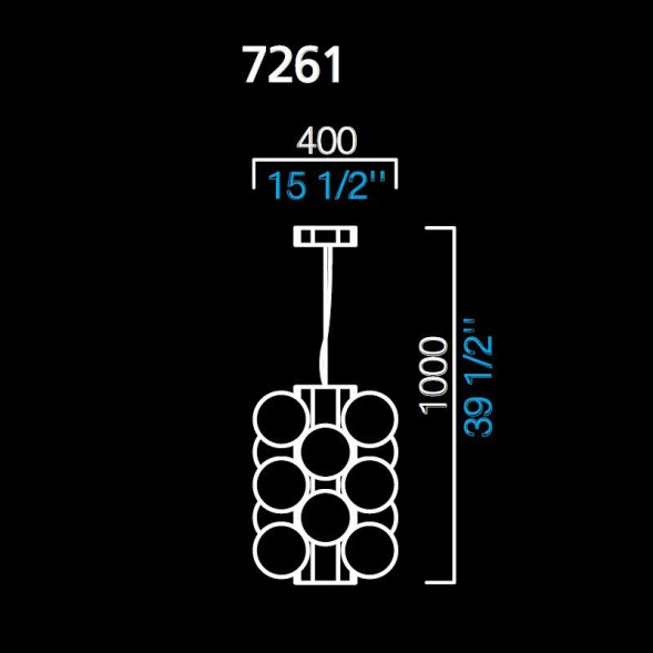 Подвесной светильник Barovier&amp;Toso Lincoln 7261/CC